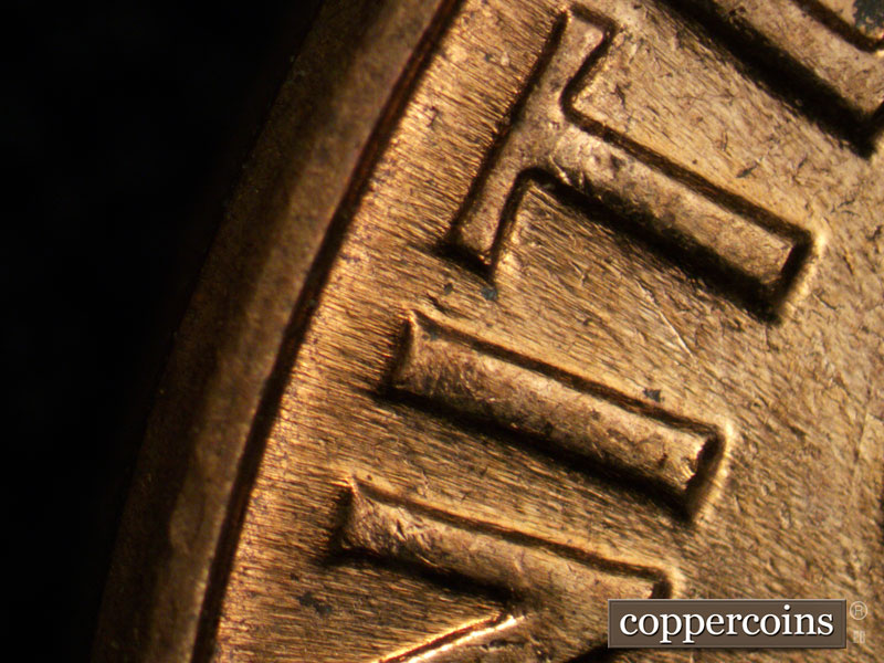 Die-stage C marker on 1961D•1MM•004 (1961 Repunched Mint Mark).