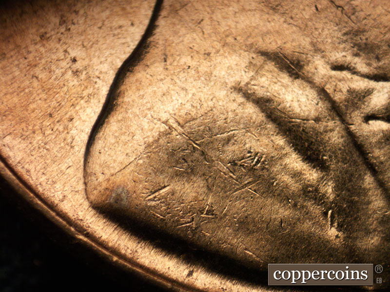 Die-stage C marker on 1961D•1MM•010 (1961 Repunched Mint Mark).