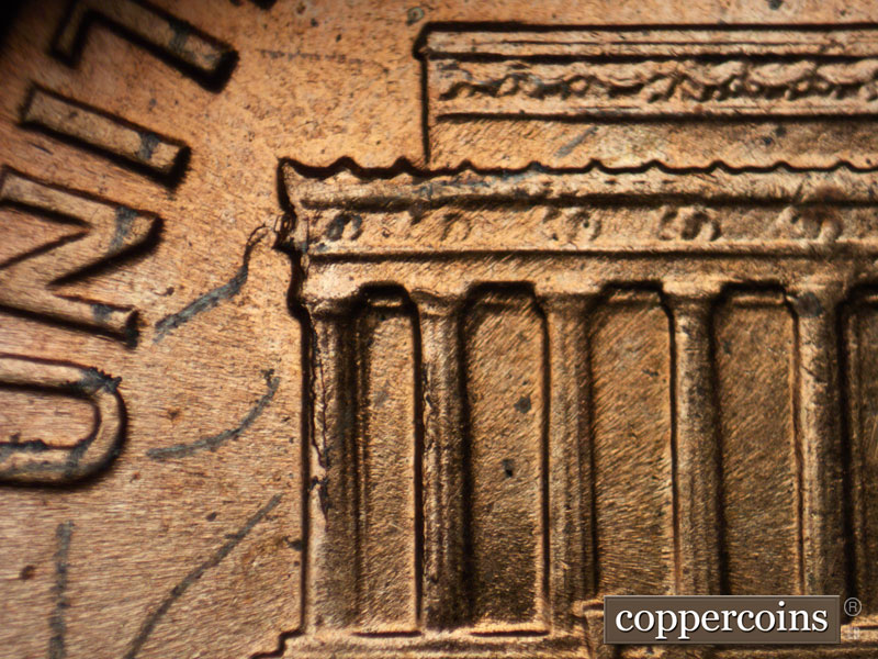 Die-stage C marker on 1961D•1MM•010 (1961 Repunched Mint Mark).