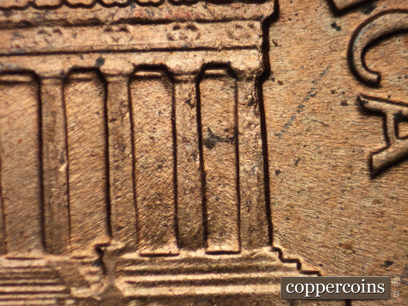Die-stage C marker on 1961D•1MM•010 (1961 Repunched Mint Mark).