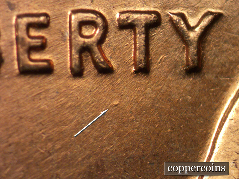 Die-stage C marker on 1961D•1MM•011 (1961 Repunched Mint Mark).