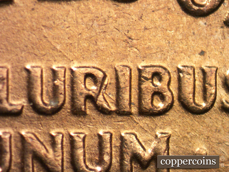 Die-stage C marker on 1961D•1MM•011 (1961 Repunched Mint Mark).