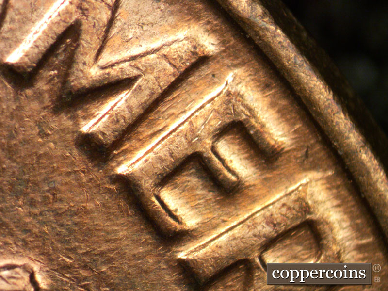 Die-stage C marker on 1961D•1MM•011 (1961 Repunched Mint Mark).