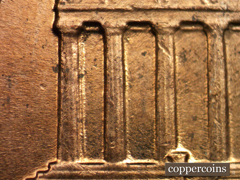Die-stage C marker on 1961D•1MM•012 (1961 Repunched Mint Mark).