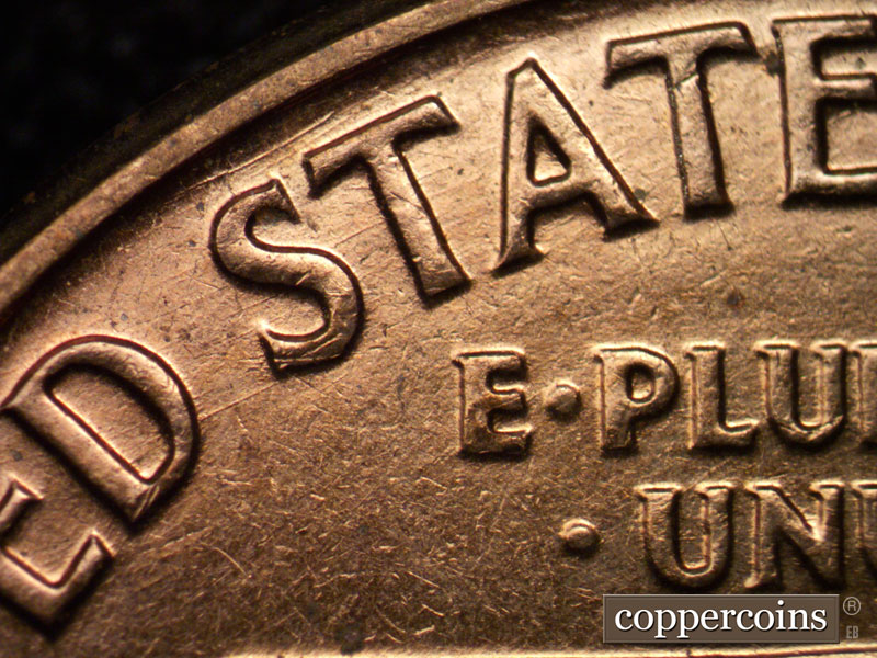 Die-stage B marker on 1961D•1MM•014 (1961 Repunched Mint Mark).