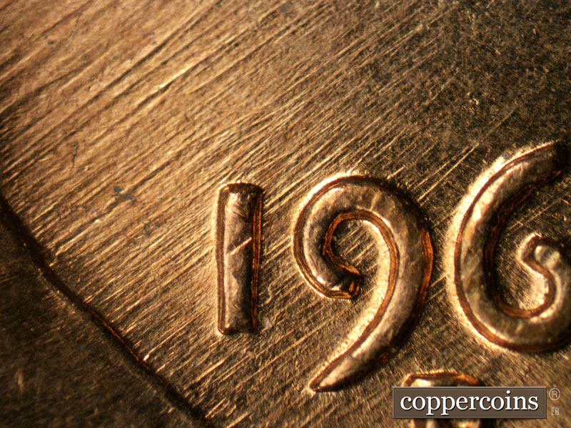 Die-stage B marker on 1961D•1MM•015 (1961 Repunched Mint Mark).