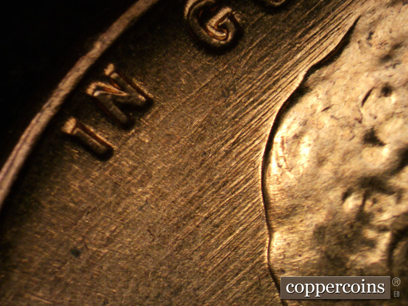 Die-stage B marker on 1961D•1MM•015 (1961 Repunched Mint Mark).