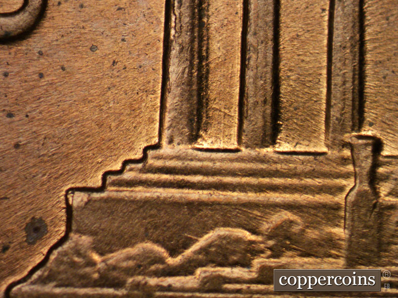 Die-stage B marker on 1961D•1MM•015 (1961 Repunched Mint Mark).