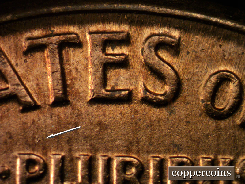 Die-stage C marker on 1961D•1MM•016 (1961 Repunched Mint Mark).