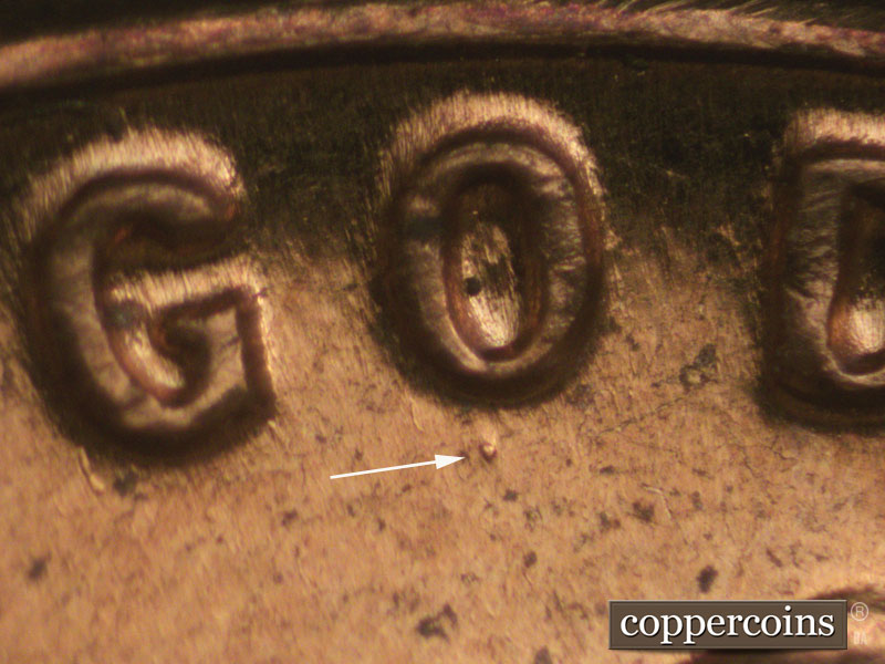 Die-stage C marker on 1961D•1MM•030 (1961 Repunched Mint Mark).