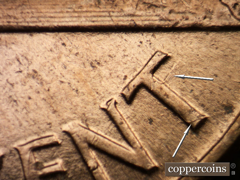 Die-stage C marker on 1961D•1MM•037 (1961 Repunched Mint Mark).