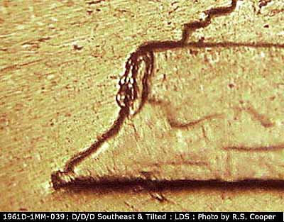 Die-stage C marker on 1961D•1MM•039 (1961 Repunched Mint Mark).