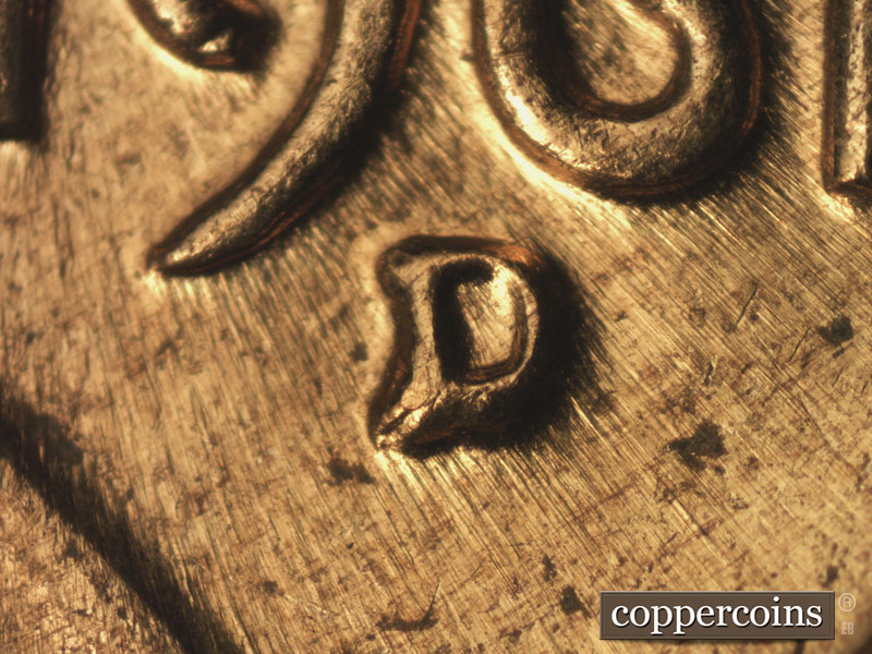 1961 Lincoln cent obverse, CopperCoins die 1961D•1MM•076.