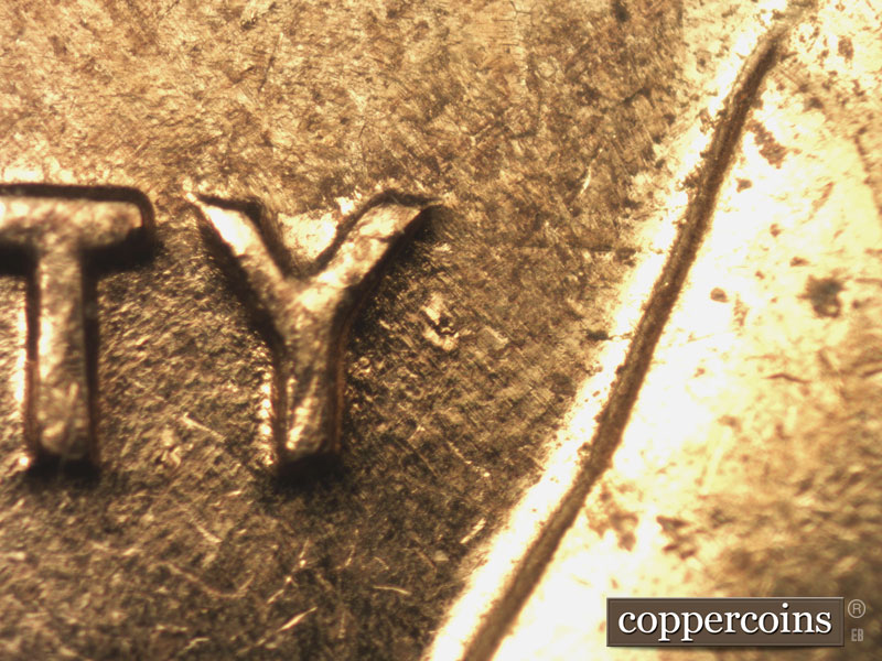 Die-stage C marker on 1961D•1MM•076 (1961 Repunched Mint Mark).