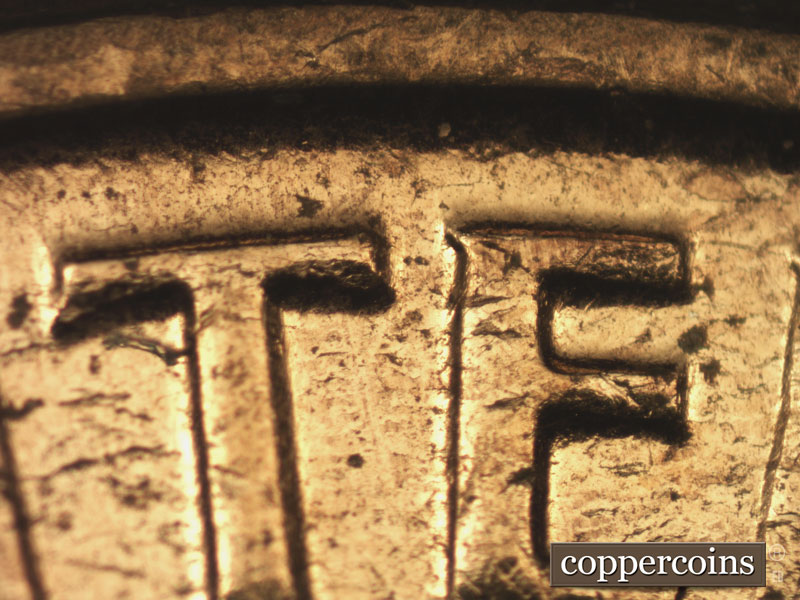 Die-stage C marker on 1961D•1MM•076 (1961 Repunched Mint Mark).