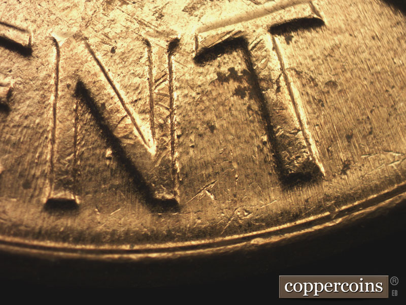 Die-stage C marker on 1961D•1MM•076 (1961 Repunched Mint Mark).