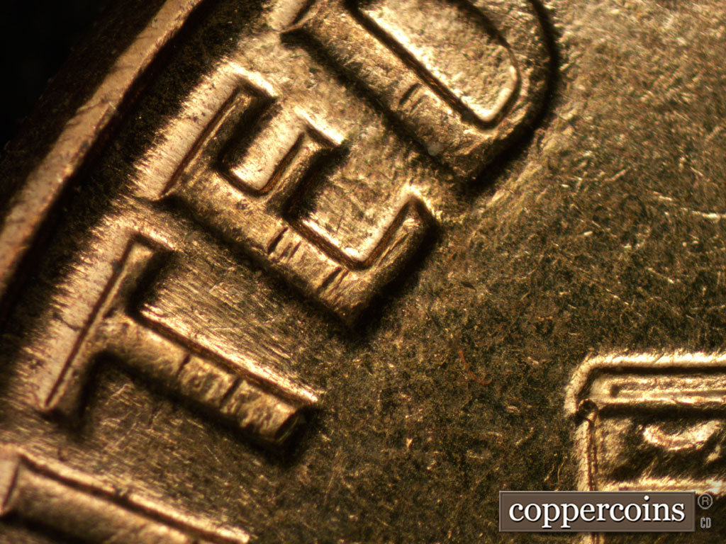 Die-stage B marker on 1961D•1MM•084 (1961 Repunched Mint Mark).