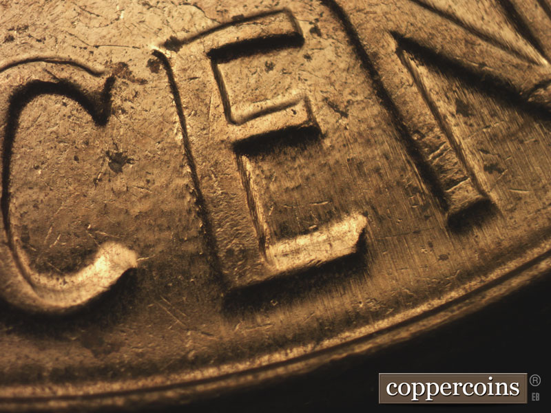 Die-stage C marker on 1961D•1MM•101 (1961 Repunched Mint Mark).