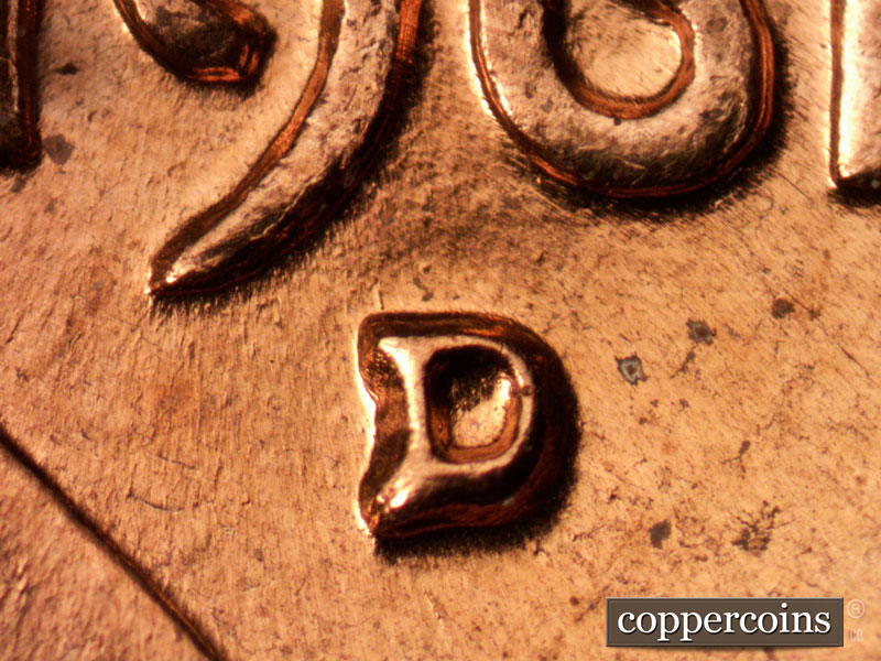 1961 Lincoln cent obverse, CopperCoins die 1961D•1MM•104.