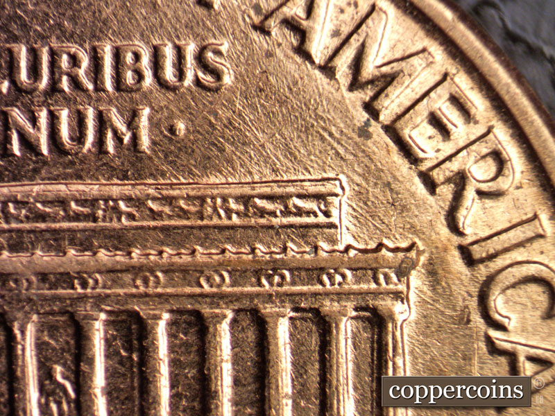 Die-stage B marker on 1961D•1MM•106 (1961 Repunched Mint Mark).