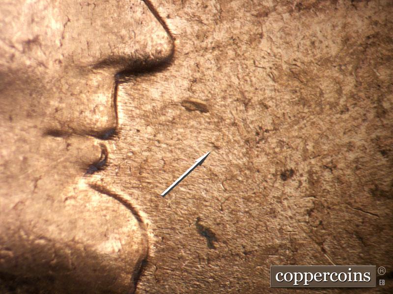 Die-stage C marker on 1961D•1MM•108 (1961 Repunched Mint Mark).