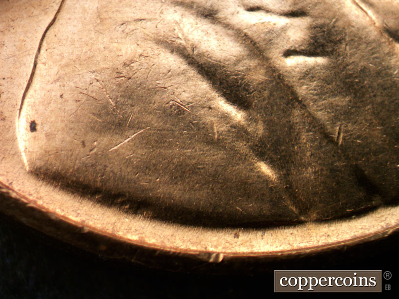 Die-stage B marker on 1961D•1MM•110 (1961 Repunched Mint Mark).