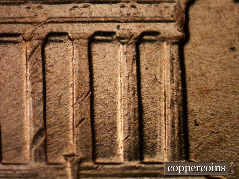 Die-stage B marker on 1961D•1MM•110 (1961 Repunched Mint Mark).