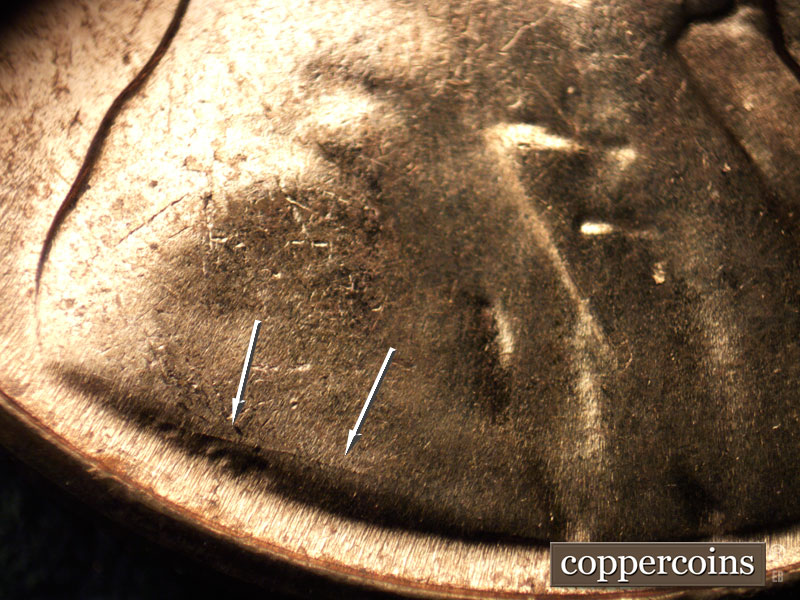 Die-stage C marker on 1961D•1MM•110 (1961 Repunched Mint Mark).