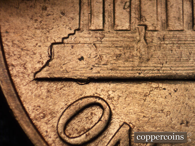 Die-stage C marker on 1961D•1MM•110 (1961 Repunched Mint Mark).