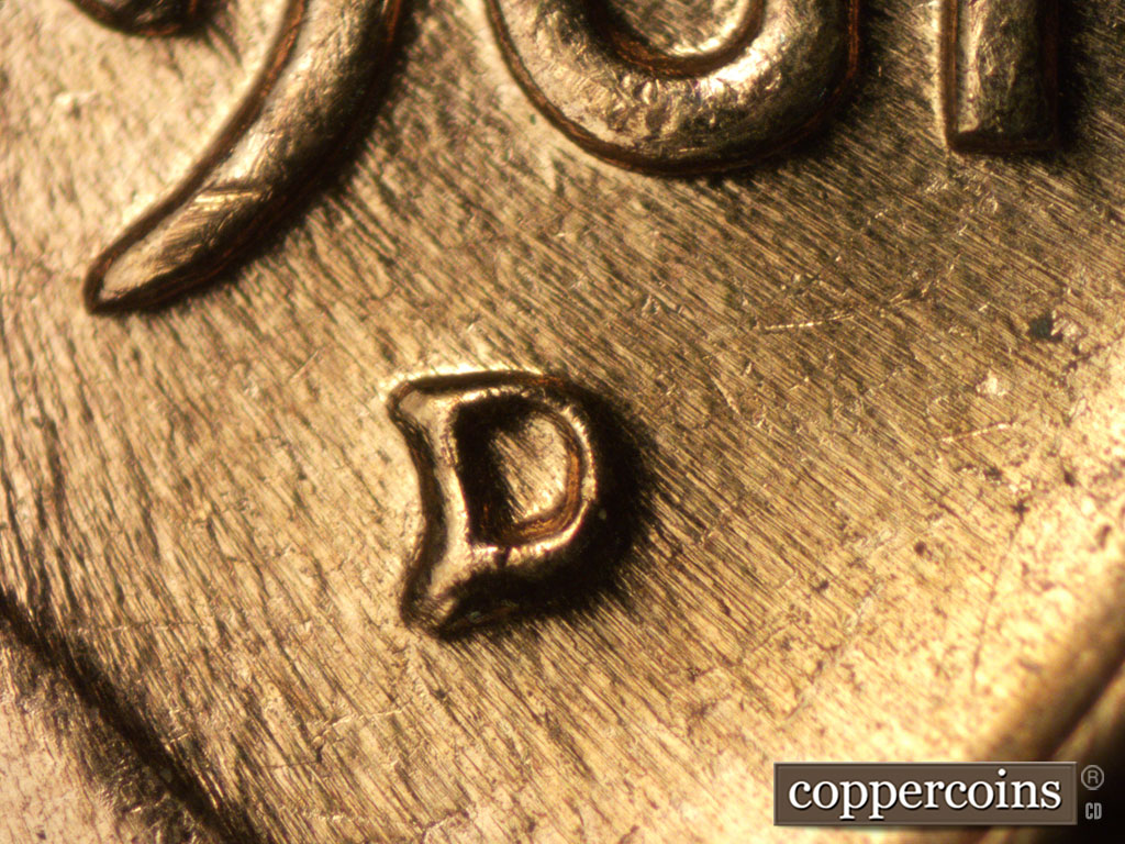 1961 Lincoln cent obverse, CopperCoins die 1961D•1MM•137.