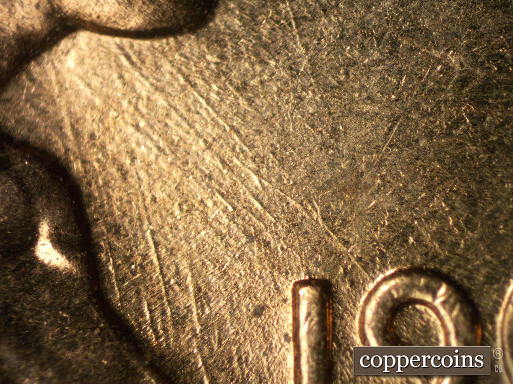 Die-stage B marker on 1961D•1MM•137 (1961 Repunched Mint Mark).