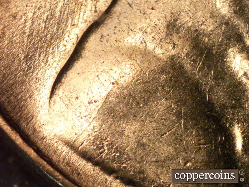 Die-stage B marker on 1961D•1MM•137 (1961 Repunched Mint Mark).