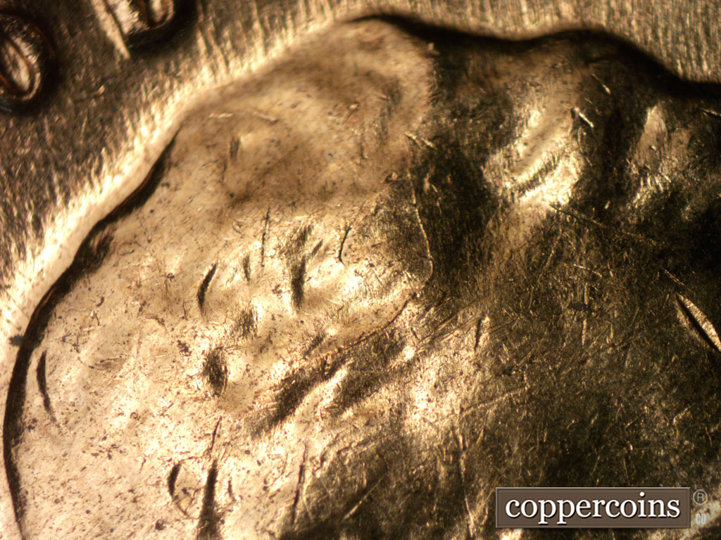 Die-stage B marker on 1961D•1MM•137 (1961 Repunched Mint Mark).