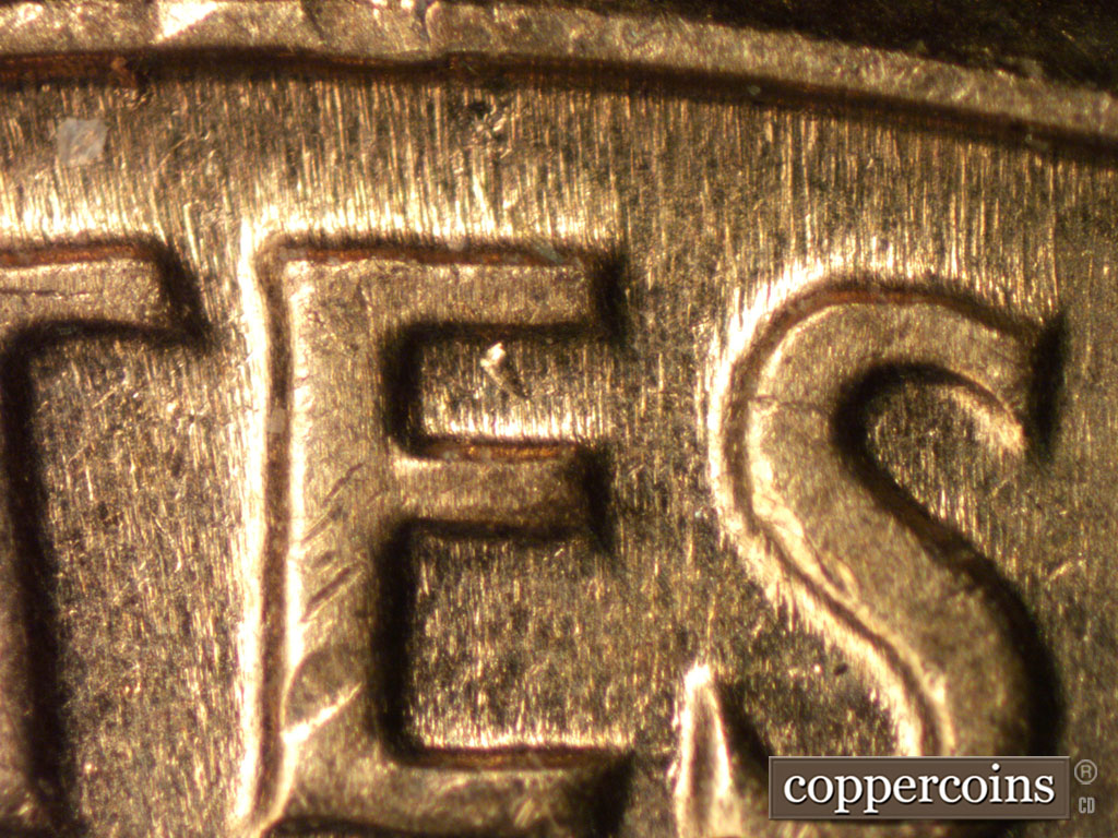 Die-stage B marker on 1961D•1MM•137 (1961 Repunched Mint Mark).