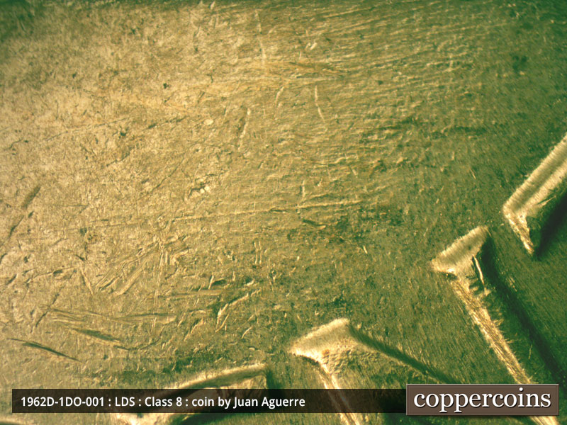 Die-stage C marker on 1962D•1DO•001 (1962 Doubled Die Obverse).