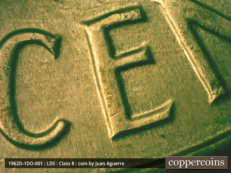 Die-stage C marker on 1962D•1DO•001 (1962 Doubled Die Obverse).