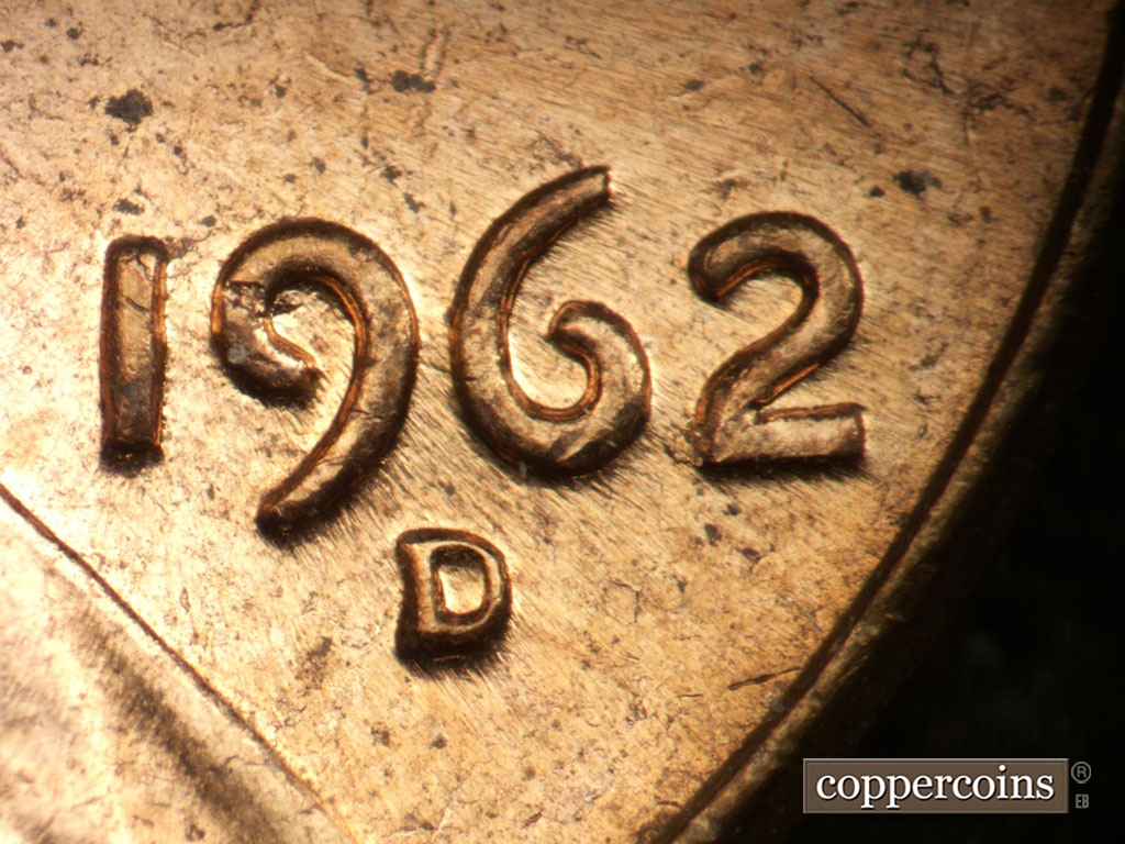 Die-stage B marker on 1962D•1DO•006 showing Date for reference.