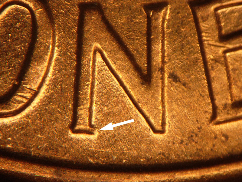 1962 Lincoln cent obverse, CopperCoins die 1962D•1DR•001.