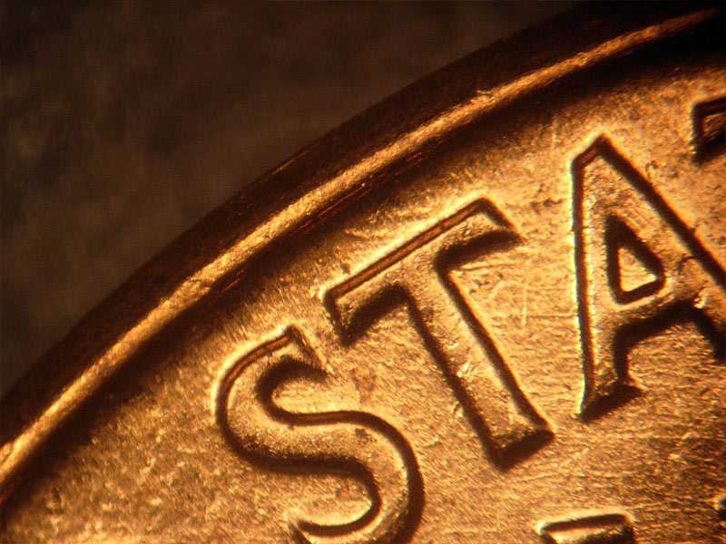 Die-stage B marker on 1962D•1DR•001 (1962 Doubled Die Reverse).