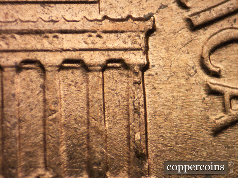 Die-stage C marker on 1962D•1MM•005 (1962 Repunched Mint Mark).