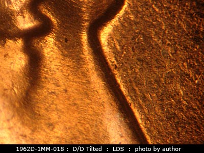 Die-stage C marker on 1962D•1MM•018 (1962 Repunched Mint Mark).