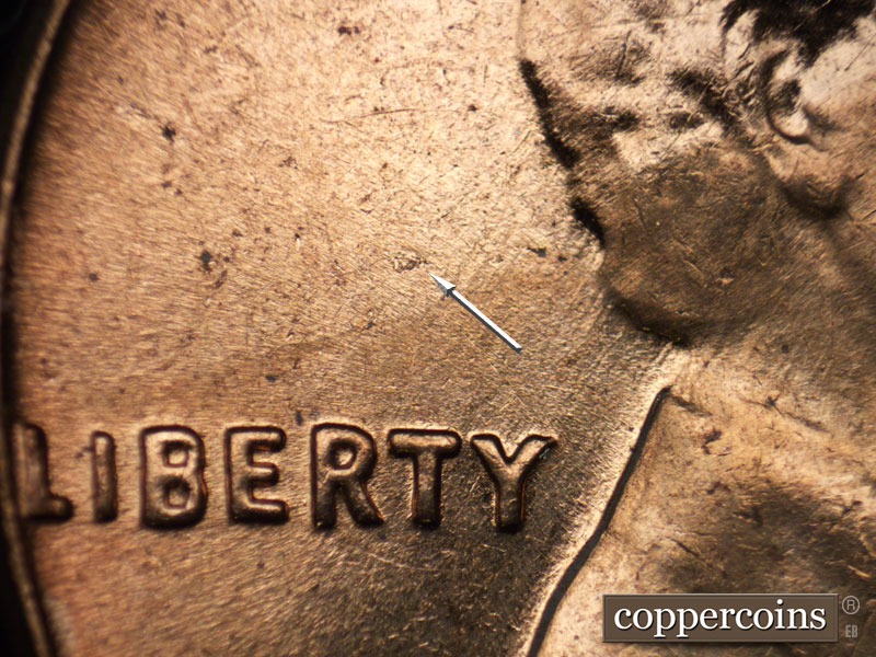 Die-stage B marker on 1962D•1MM•025 (1962 Repunched Mint Mark).
