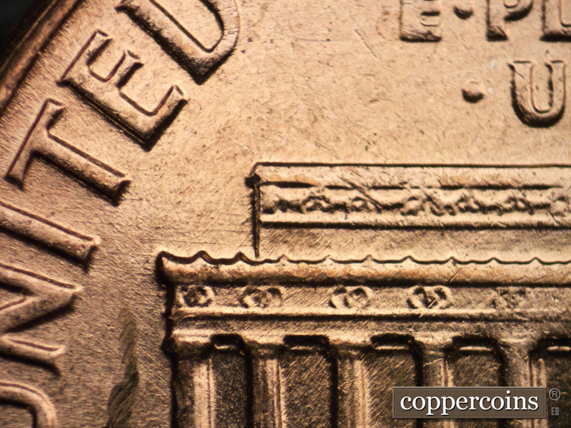 Die-stage B marker on 1962D•1MM•027 (1962 Repunched Mint Mark).