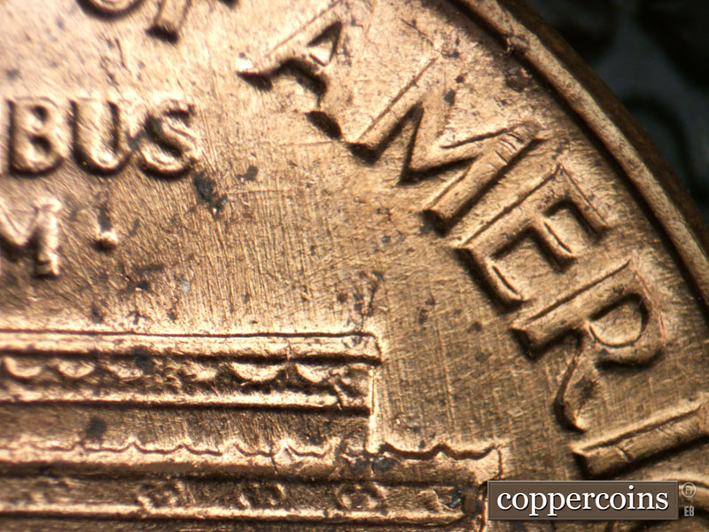 Die-stage B marker on 1962D•1MM•029 (1962 Repunched Mint Mark).
