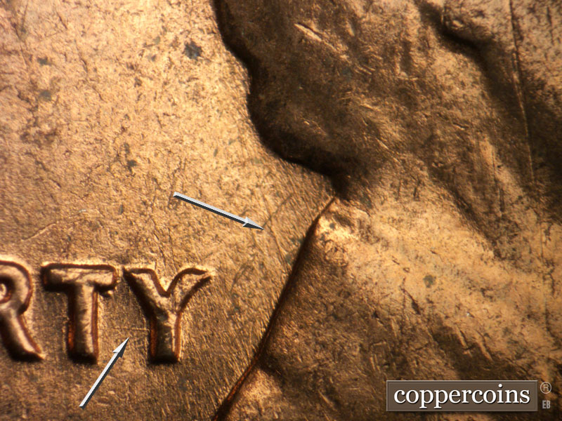 Die-stage B marker on 1962D•1MM•032 (1962 Repunched Mint Mark).