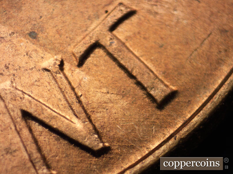 Die-stage A marker on 1962P•1DO•024 (1962 Doubled Die Obverse).