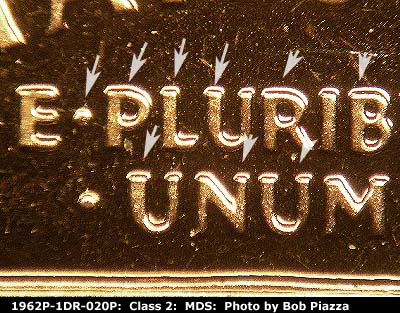 1962 Lincoln cent obverse proof, CopperCoins die 1962P•1DR•020P.