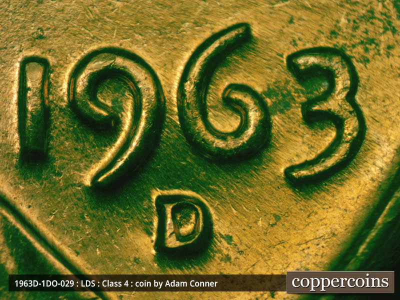 Die-stage C marker on 1963D•1DO•029 (1963 Doubled Die Obverse).