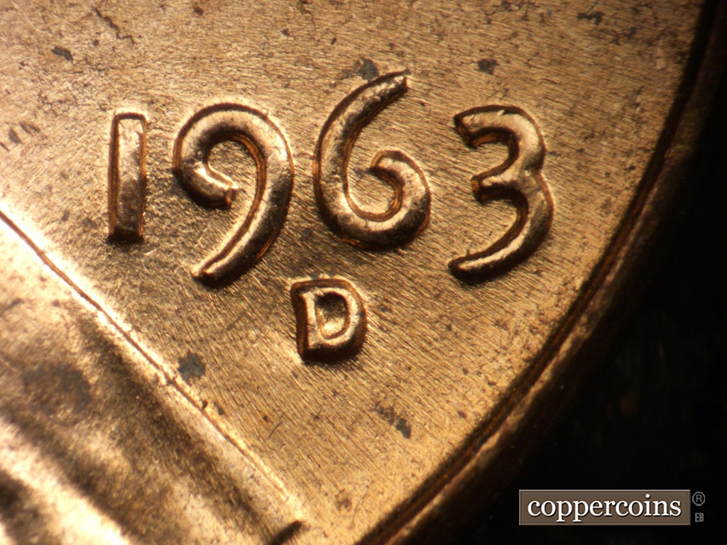 Die-stage C marker on 1963D•1DR•007 showing Date for reference.