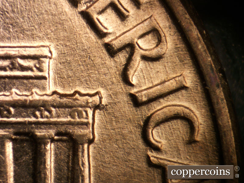 Die-stage C marker on 1963D•1MM•008 (1963 Repunched Mint Mark).